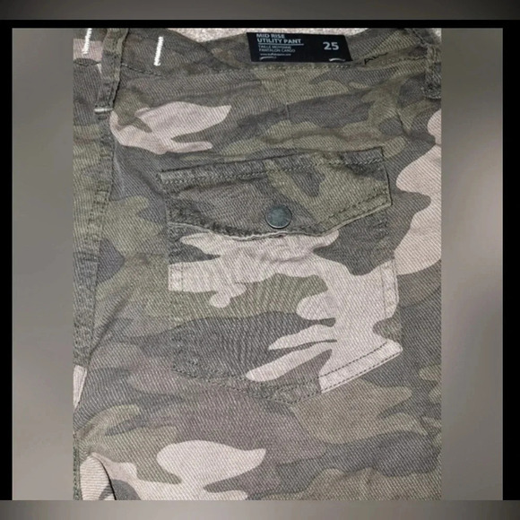 David Bitton Commander Buffalo Mid Rise Utility jogger camouflage  size 25 - Picture 6 of 16